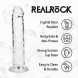 Foto 4: DILDO REAL�STICO 5 /12.7 CM TRANSPARENTE REALROCK