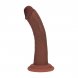 Foto 0: DUAL DENSITY SILICONE CURVED REALISTIC DILDO WITH SUCTION CUP - 6 / 15,5 CM - BROWN