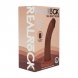 Foto 1: DUAL DENSITY SILICONE CURVED REALISTIC DILDO WITH SUCTION CUP - 6 / 15,5 CM - BROWN