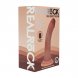 Foto 1: DUAL DENSITY SILICONE CURVED REALISTIC DILDO WITH SUCTION CUP - 6 / 15,5 CM - TAN