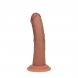 Foto 4: DUAL DENSITY SILICONE CURVED REALISTIC DILDO WITH SUCTION CUP - 6 / 15,5 CM - TAN