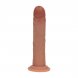 Foto 2: DUAL DENSITY SILICONE CURVED REALISTIC DILDO WITH SUCTION CUP - 7 / 18,5 CM - TAN