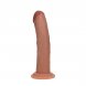 Foto 4: DUAL DENSITY SILICONE CURVED REALISTIC DILDO WITH SUCTION CUP - 7 / 18,5 CM - TAN
