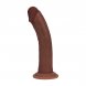 Foto 0: DUAL DENSITY SILICONE CURVED REALISTIC DILDO WITH SUCTION CUP - 8 / 20,5 CM - BROWN
