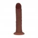 Foto 2: DUAL DENSITY SILICONE CURVED REALISTIC DILDO WITH SUCTION CUP - 8 / 20,5 CM - BROWN