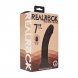 Foto 1: DUAL DENSITY SILICONE CURVED REALISTIC DILDO WITH SUCTION CUP - 7 / 18,5 CM - BLACK