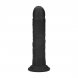 Foto 3: DUAL DENSITY SILICONE CURVED REALISTIC DILDO WITH SUCTION CUP - 7 / 18,5 CM - BLACK