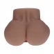 Foto 2: BODYFORMS - KAYA BLOOM - DUAL ENTRY VIBRATING MASTURBATOR - 2,4 KG / 5.4 LBS - BROWN