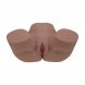 Foto 0: BODYFORMS - CLARA VOSSIN - DUAL ENTRY VIBRATING MASTURBATOR - 6,3 KG / 14.1 LBS - BROWN