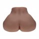 Foto 2: BODYFORMS - CLARA VOSSIN - DUAL ENTRY VIBRATING MASTURBATOR - 6,3 KG / 14.1 LBS - BROWN