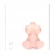 Foto 5: BODYFORMS - AVELINE LUXE - DUAL ENTRY VIBRATING MASTURBATOR - 14 KG / 30.9 LBS - FLESH